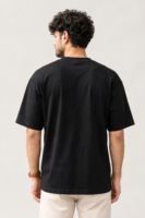I'M FROM INDIA Men's Graphic T-Shirt – Oversized Drop-Shoulder Black Tee UAE