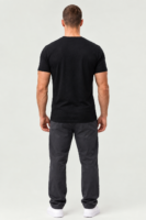 Men’s Gym Lover Black Cotton T-Shirt – Premium Regular Fit Gym & Casual Wear
