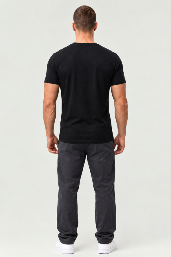 Men’s Gym Lover Black Cotton T-Shirt – Premium Regular Fit Gym & Casual Wear