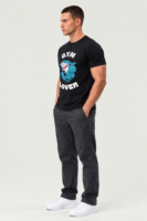 Men’s Gym Lover Black Cotton T-Shirt – Premium Regular Fit Gym & Casual Wear