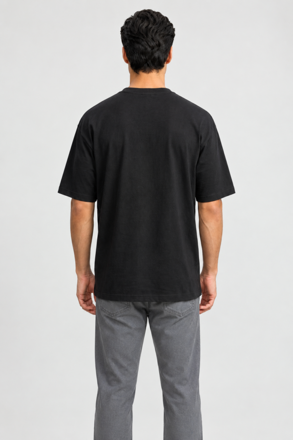 Ideas Come After Coffee Men's Black Graphic T-Shirt | Regular Fit Drop-Shoulder Tee UAE