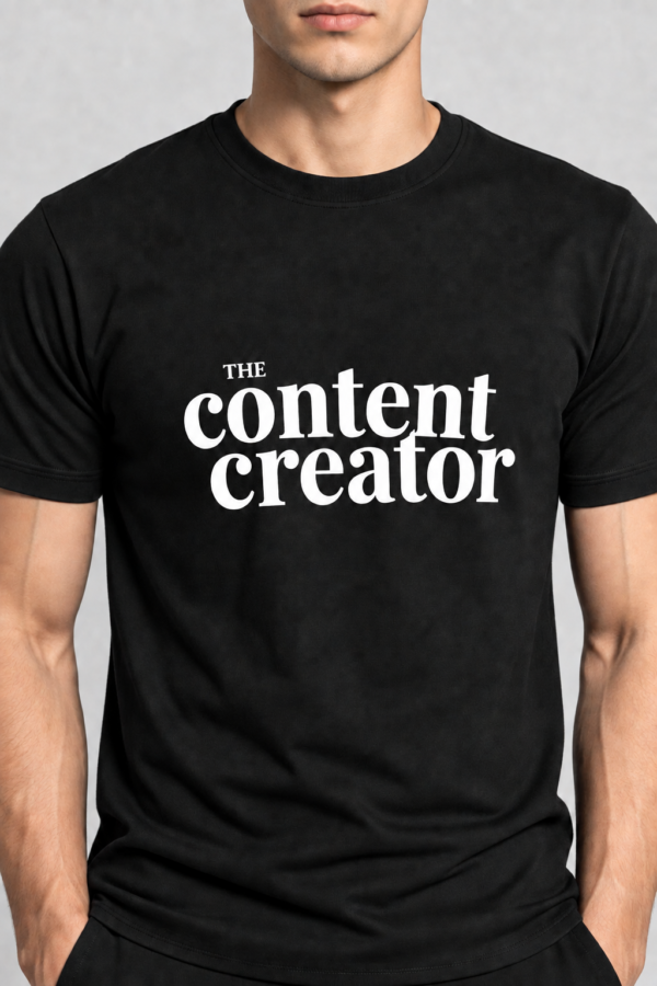 The Content Creator Cotton T-Shirt – Regular Fit Unisex Graphic Tee UAE