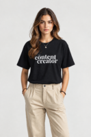 The Content Creator Cotton T-Shirt – Regular Fit Unisex Graphic Tee UAE