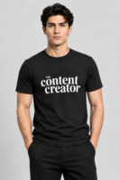The Content Creator Cotton T-Shirt – Regular Fit Unisex Graphic Tee UAE