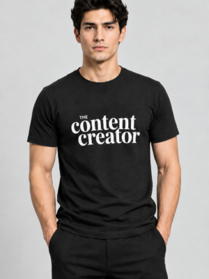 The Content Creator Cotton T-Shirt – Regular Fit Unisex Graphic Tee UAE