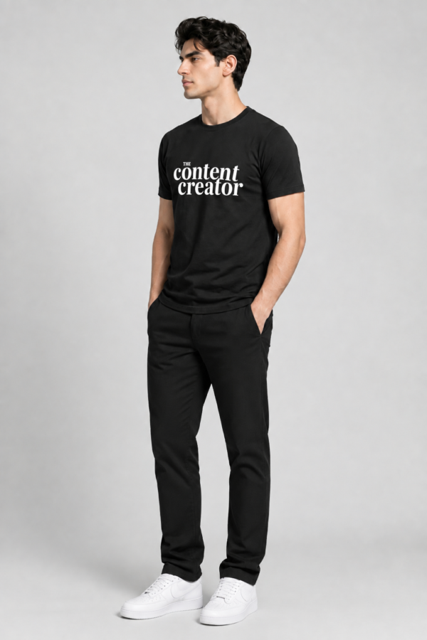The Content Creator Cotton T-Shirt – Regular Fit Unisex Graphic Tee UAE